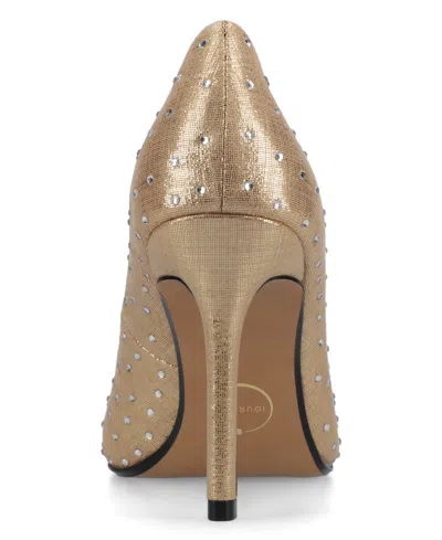 Journee Collection Journee Women's Venus Stiletto Dress Pumps In Gold