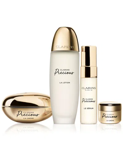 Clarins Precious The Complete Ritual 4-piece Skin Care Kit In White