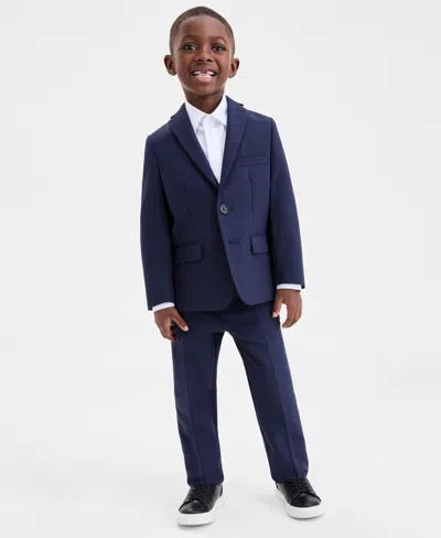 Kenneth Cole Reaction Toddler And Little Boys Single-breasted Jacket In Blue