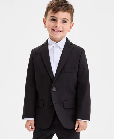 Kenneth Cole Reaction Toddler And Little Boys Notch Lapel Jacket In Black
