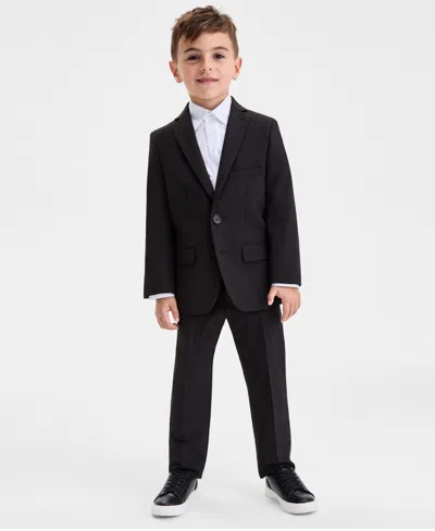 Kenneth Cole Reaction Toddler And Little Boys Notch Lapel Jacket In Black