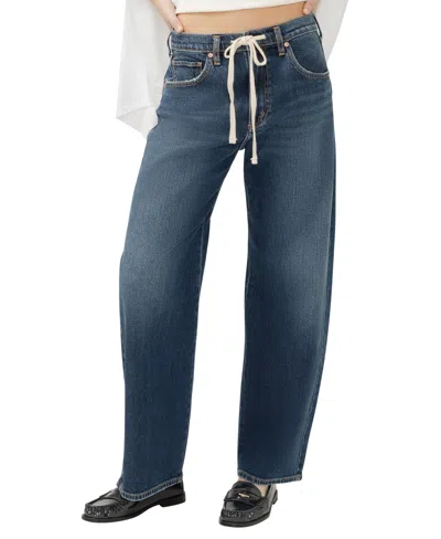 Silver Jeans Co. Women's Be Easy High Rise Straight Leg Jeans In Blue