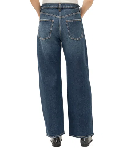 Silver Jeans Co. Women's Be Easy High Rise Straight Leg Jeans In Blue
