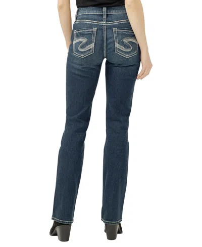 Silver Jeans Co. Women's Suki Mid Rise Curvy Fit Slim Bootcut Jeans In Blue