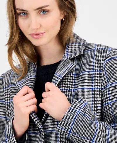 Maralyn & Me Juniors' Single-breasted Walker Coat In Gray