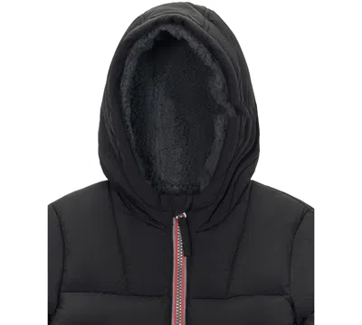 S Rothschild & Co Baby Boys Sherpa Lined Puffer Jacket In Black