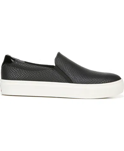 Dr. Scholl's New Day Snake Embossed Slip-on Platform Sneaker In Black