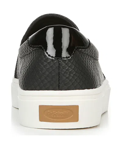 Dr. Scholl's New Day Snake Embossed Slip-on Platform Sneaker In Black