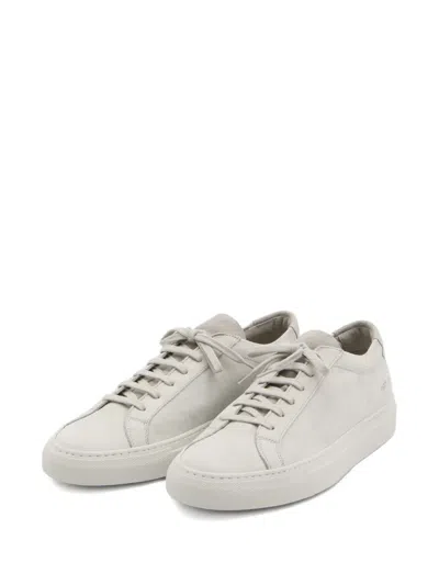 Common Projects Achilles Sneakers In Light Grey Nubuck In Gray
