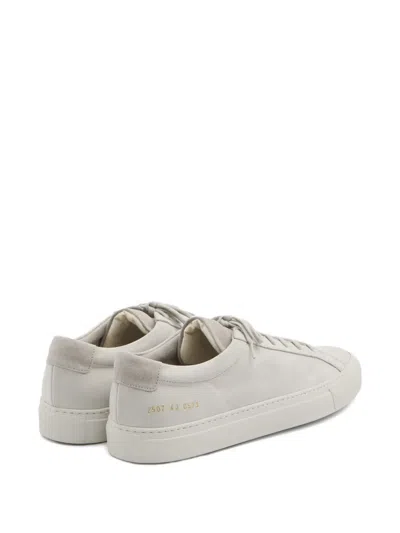 Common Projects Achilles Sneakers In Light Grey Nubuck In Gray