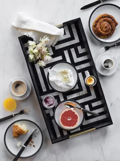 L'objet Soie Tressée Tea Cups And Saucers (set Of Two) In White