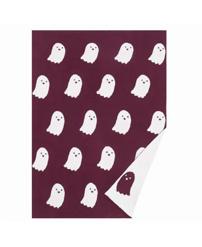 Truly Soft Cozy Reversible Throw, 50" X 70" In Burgundy