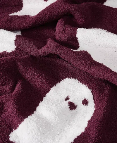 Truly Soft Cozy Reversible Throw, 50" X 70" In Burgundy