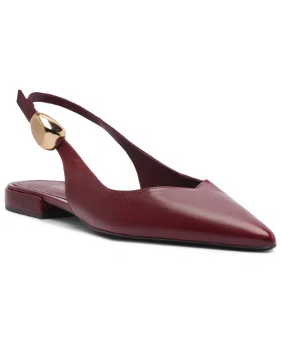 Arezzo Women's Farrah Slingback Ballet Flats In Burgundy