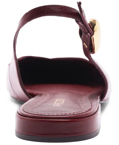 Arezzo Women's Farrah Slingback Ballet Flats In Burgundy