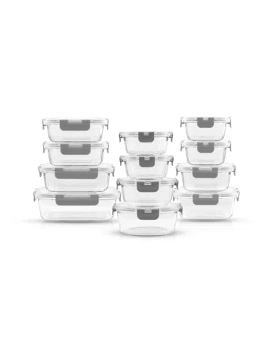 Joyjolt 24-pc. Glass Storage Containers With Lids In Multi