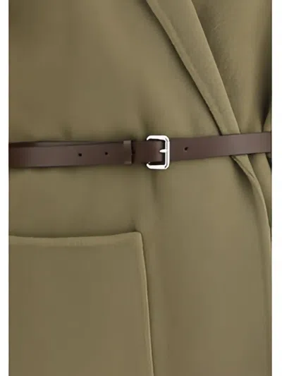 Jacob Cohen Double Wool Cloth Caban Jacket In Green