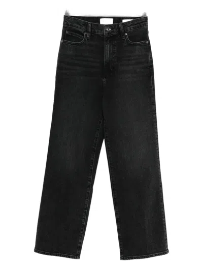 Frame High-waisted Jeans In Black