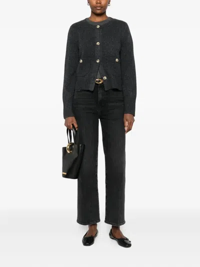 Frame High-waisted Jeans In Black