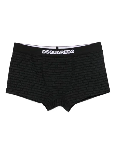 Dsquared2 Dsquared Black Boxer Briefs In Black