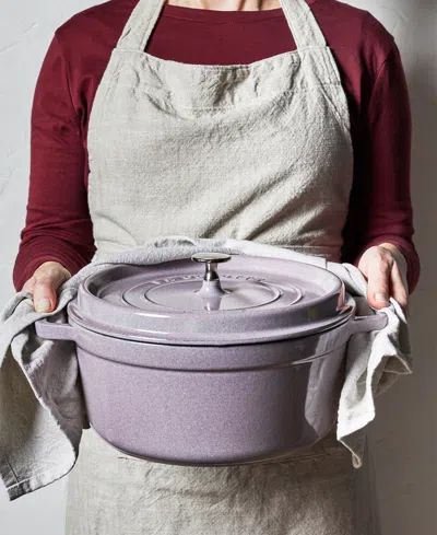 Staub Cast Iron 7-qt. Round Dutch Oven In Pink
