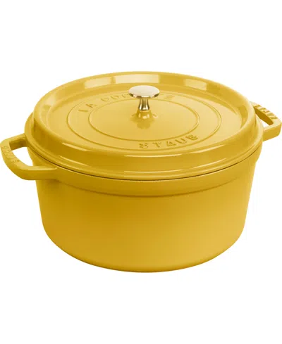 Staub Round Cocotte, 7 Quarts In Yellow