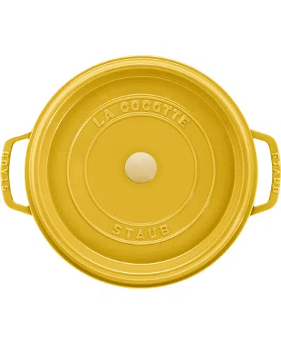 Staub Round Cocotte, 7 Quarts In Yellow
