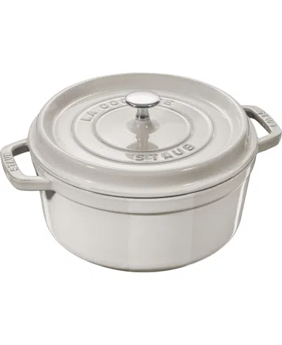 Staub Cast Iron 7-qt. Round Dutch Oven In Neutral