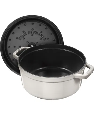 Staub Cast Iron 7-qt. Round Dutch Oven In Neutral