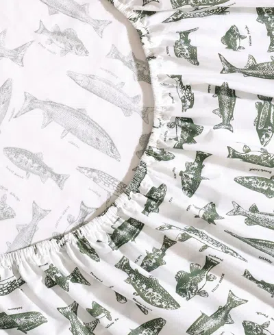 Eddie Bauer Printed 100% Cotton Percale 4-pc. Sheet Set, King In Multi