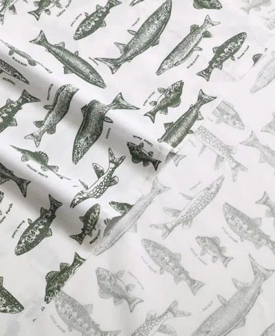 Eddie Bauer Printed 100% Cotton Percale 4-pc. Sheet Set, King In Multi