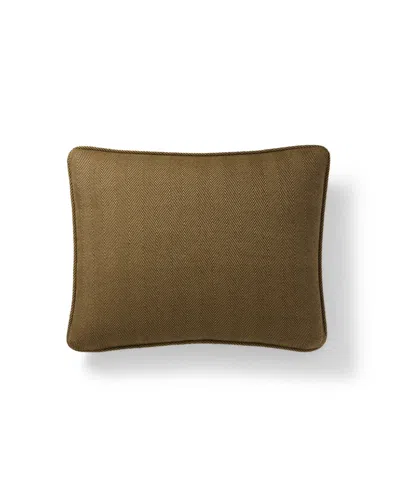 Ralph Lauren Norris Soft Cotton Decorative Pillow, 15" X 20" In Brown