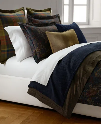 Ralph Lauren Norris Soft Cotton Decorative Pillow, 15" X 20" In Brown