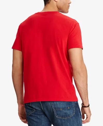 Polo Ralph Lauren Classic Fit V-neck Tee In Red