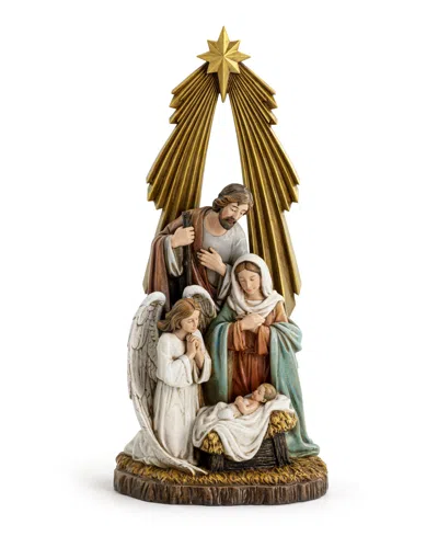Napco 12" Guardian Angel With Holy Family In Multi