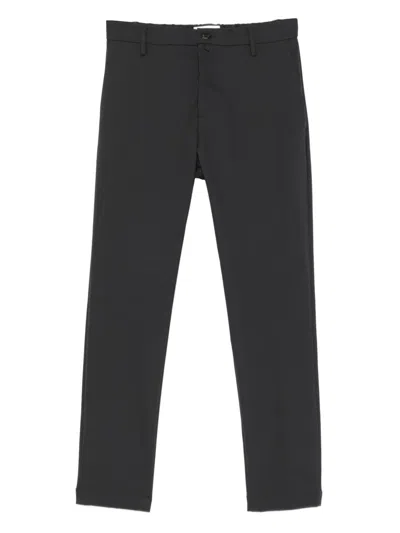 Jacob Cohen Button-fly Trousers In Black