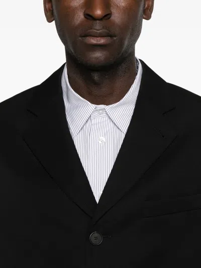 The Row Caelum Three-button Patch-pocket Jacket In Black