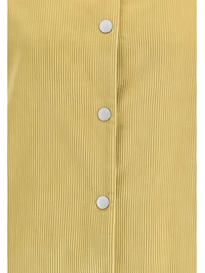 Jacob Cohen Corduroy Overshirt In Yellow