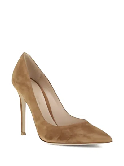 Gianvito Rossi 105mm Court Pumps In Brown