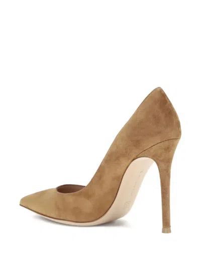 Gianvito Rossi 105mm Court Pumps In Brown