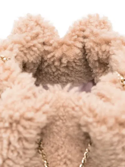 Jimmy Choo Bon Bon Pearl-embellished Ring-handle Bag In Neutral