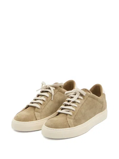 Common Projects Patterned-tongue Suede Sneakers In Neutral