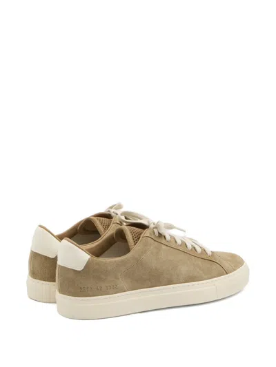 Common Projects Patterned-tongue Suede Sneakers In Neutral