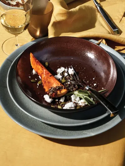 L'objet Terra Porcelain Soup Plate (23cm) In Brown