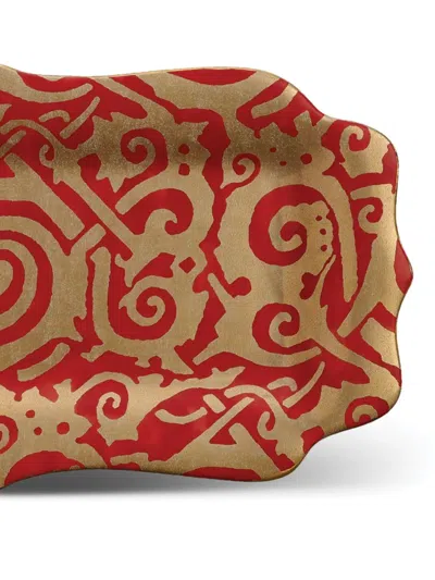 L'objet Fortuny Rectangular Platter In Red