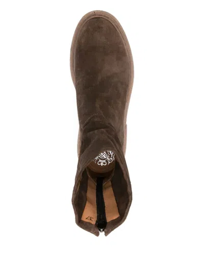 Alberto Fasciani "gill" Sensual Short Boots In Brown