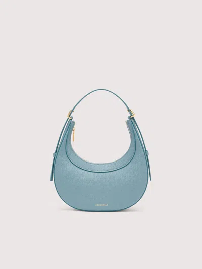Coccinelle Zip-fastening Leather Shoulder Bag In Blue