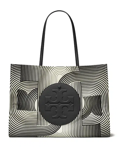 Tory Burch Ella Printed Tote In Yellow