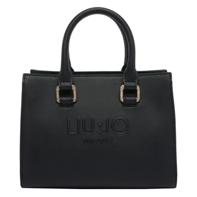 Liu •jo Versatile Tote Bag Detachable Strap In Black