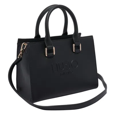Liu •jo Versatile Tote Bag Detachable Strap In Black